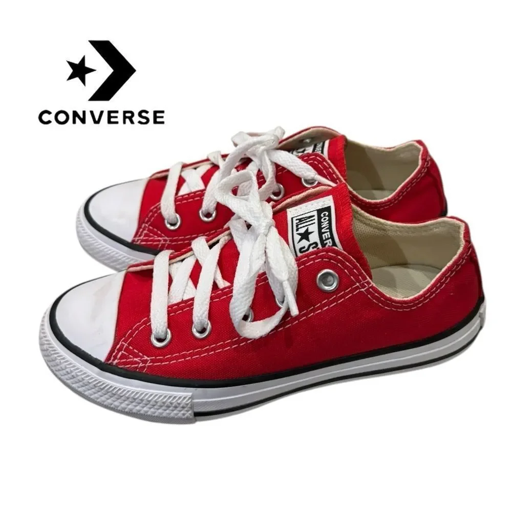 Converse All Star Classic Red Little Kids Canvas Sneakers 13